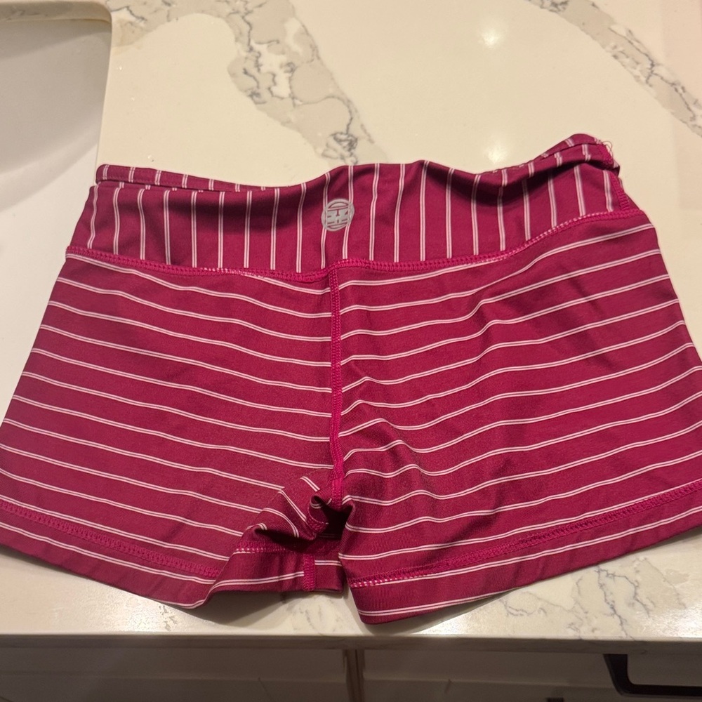 Ian- MFG Athletic Stripe Performance Shorts - Pink